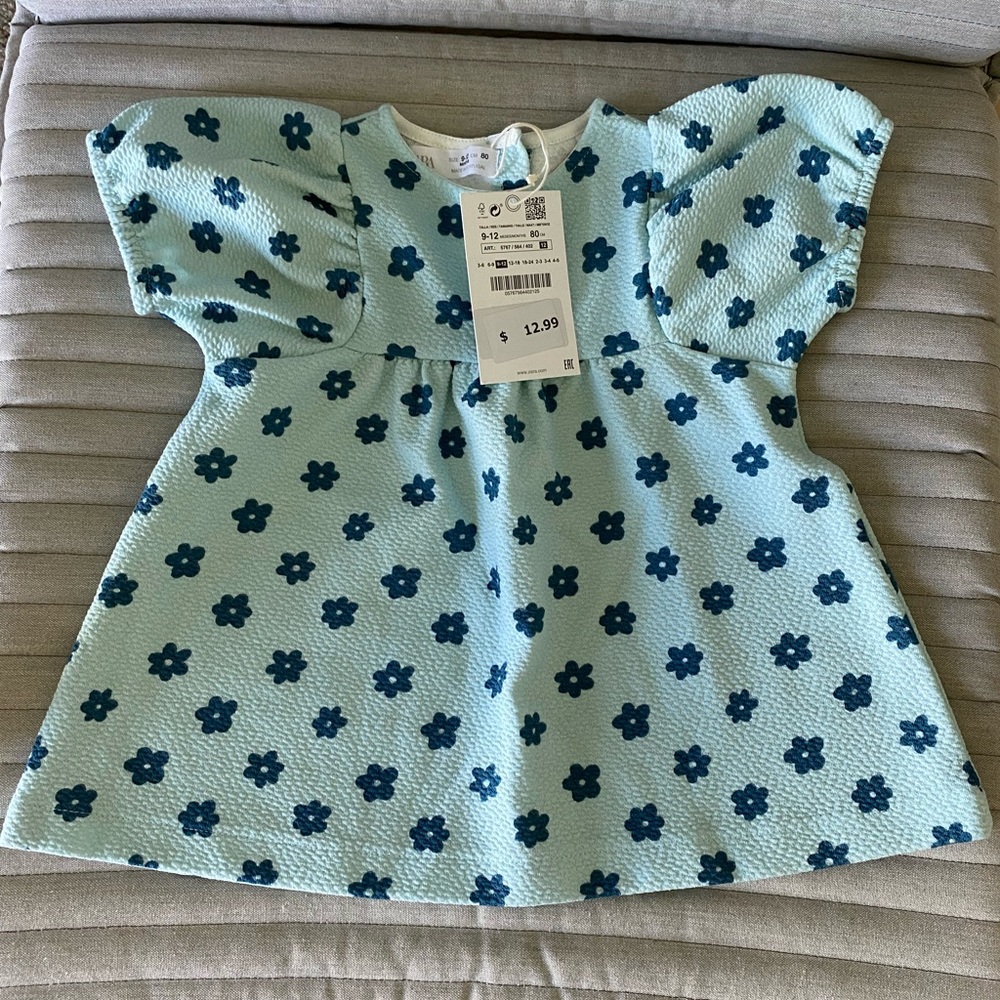 ZARA FLORAL JACQUARD DRESS